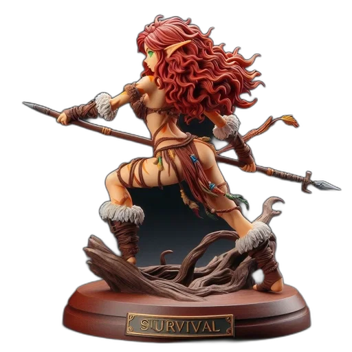 fantasy art, concept art, detailed, figurine transparent PNG cut-out