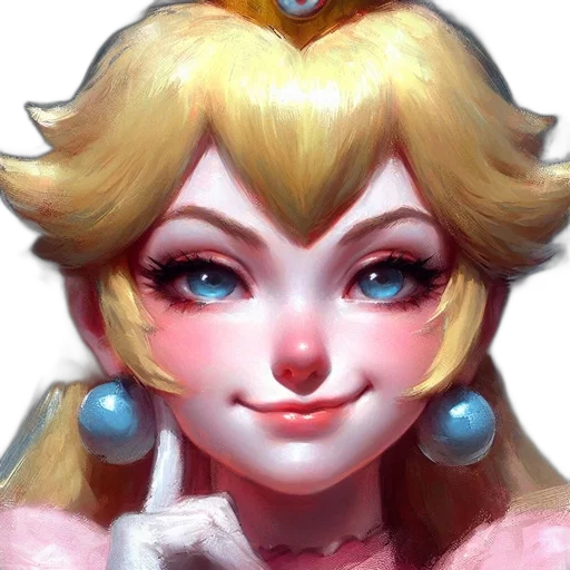 crown, face, concept art, oil painting transparent PNG cut-out