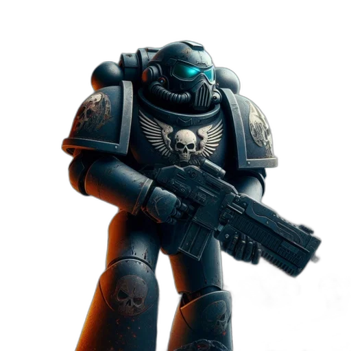 robot, weapon, concept art, 3d render transparent PNG cut-out