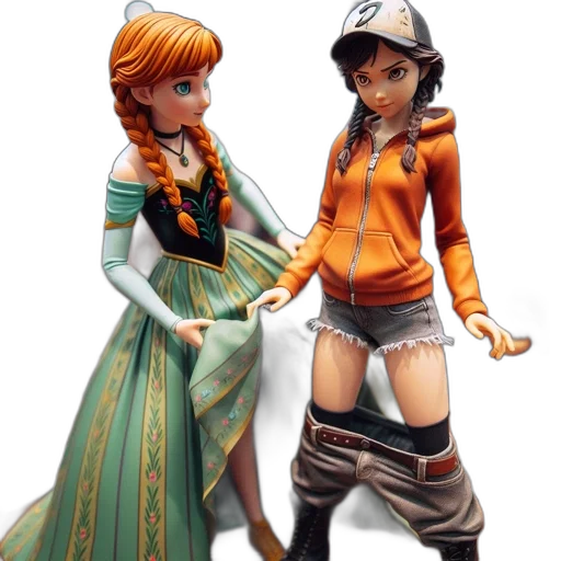 3d render, concept art, fantasy art, anime transparent PNG cut-out