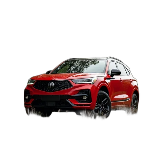 car, 3d render, red, suv transparent PNG cut-out