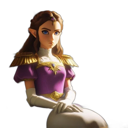 crown, dress, staff, face transparent PNG cut-out