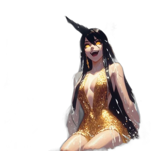 dress, concept art, comic book art, fantasy art transparent PNG cut-out