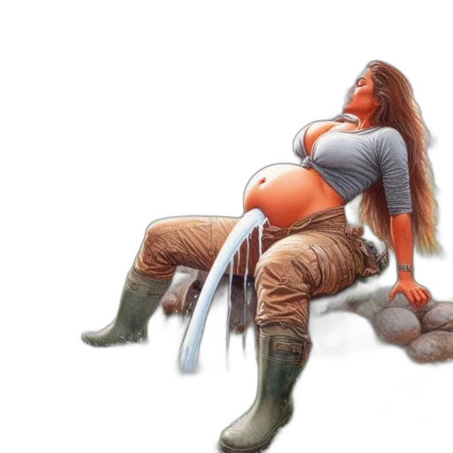 concept art, fantasy art, comic book art, photorealistic transparent PNG cut-out
