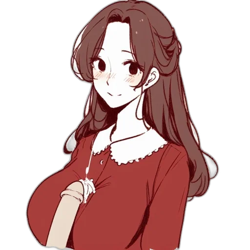 dress, staff, hair, face transparent PNG cut-out