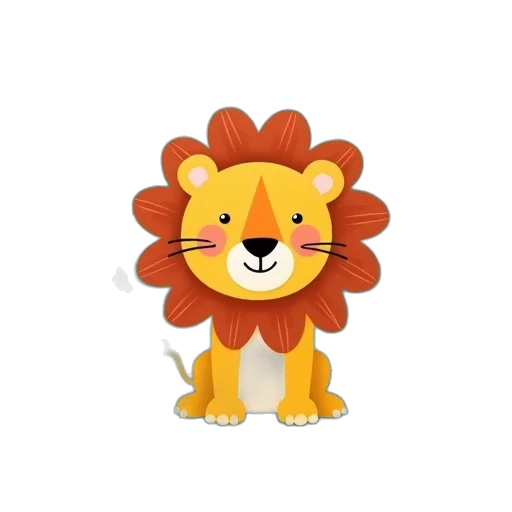 animal, crown, staff, 3d render transparent PNG cut-out