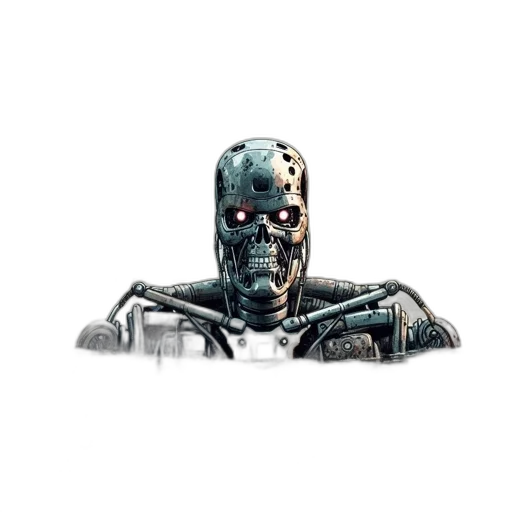 robot, mask, face, creature transparent PNG cut-out