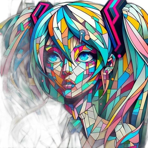 face, mask, anime, comic book art transparent PNG cut-out