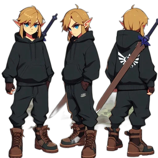 weapon, sword, staff, jacket transparent PNG cut-out
