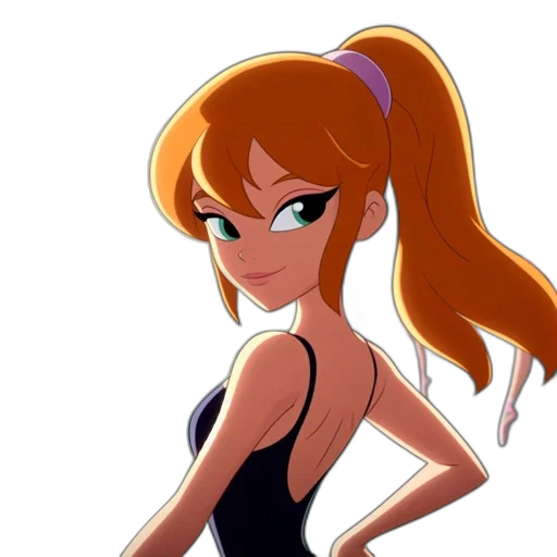 dress, staff, cartoon, anime transparent PNG cut-out