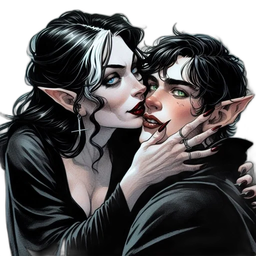 comic book art, fantasy art, concept art, watercolor transparent PNG cut-out