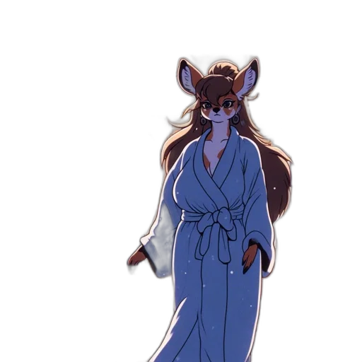 dress, staff, creature, concept art transparent PNG cut-out