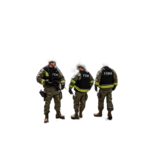 staff, jacket, weapon, mask transparent PNG cut-out