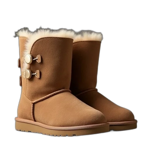 shoes, 3d render, ugg, bailey transparent PNG cut-out