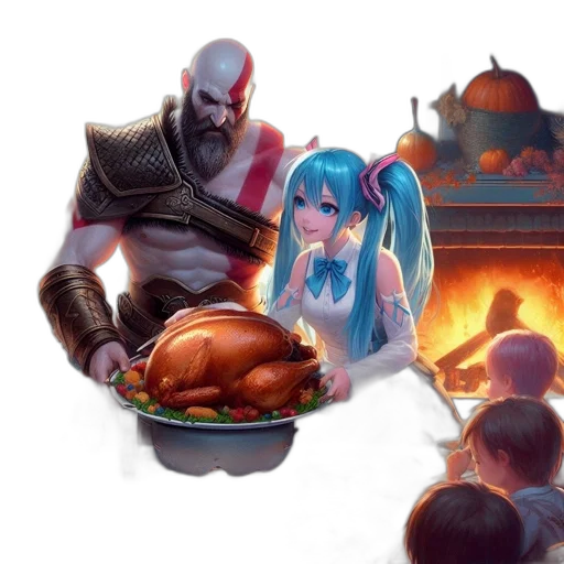 food, concept art, fantasy art, pixel art transparent PNG cut-out