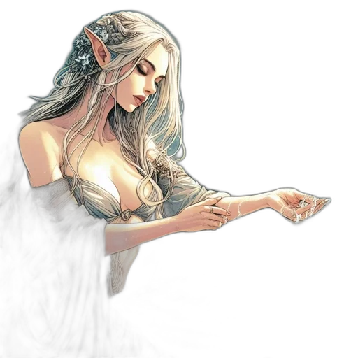 dress, jewelry, dragon, fantasy art transparent PNG cut-out