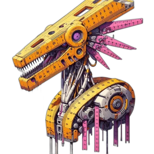 robot, weapon, staff, creature transparent PNG cut-out