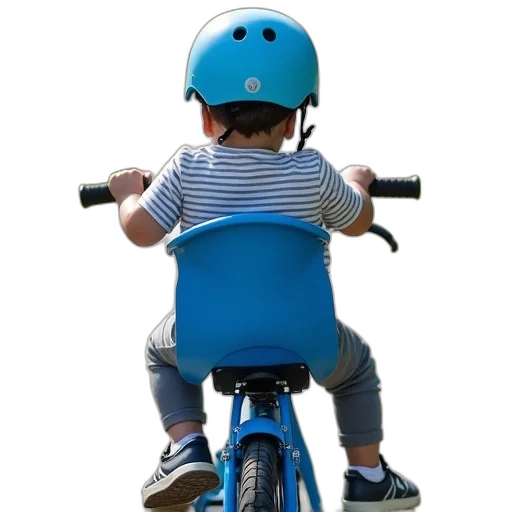 toddler, wearing, blue, helmet transparent PNG cut-out