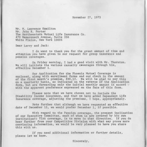 letter, dated, november, 1973 transparent PNG cut-out