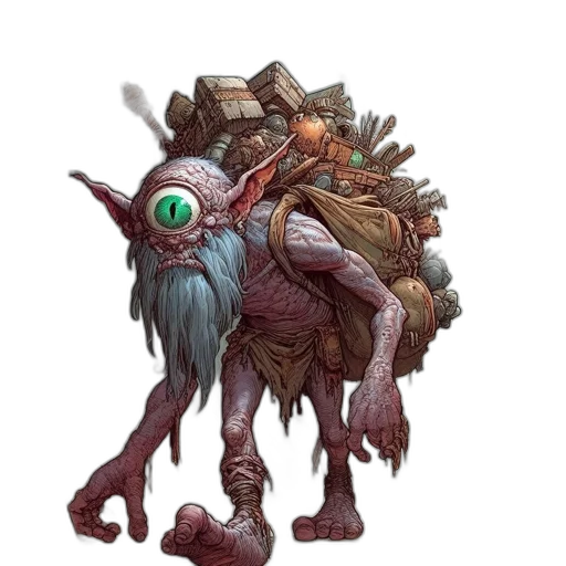 creature, staff, dragon, mask transparent PNG cut-out