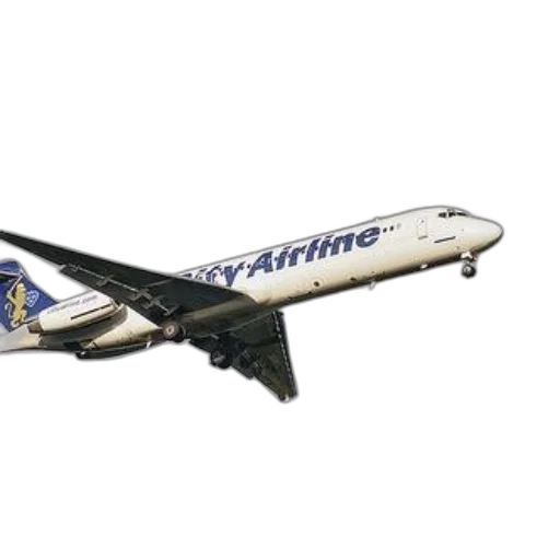 photorealistic, white, airplane, blue transparent PNG cut-out