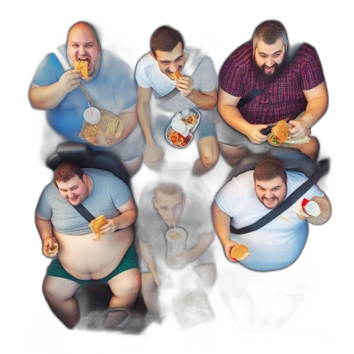 food, concept art, pixel art, 3d render transparent PNG cut-out