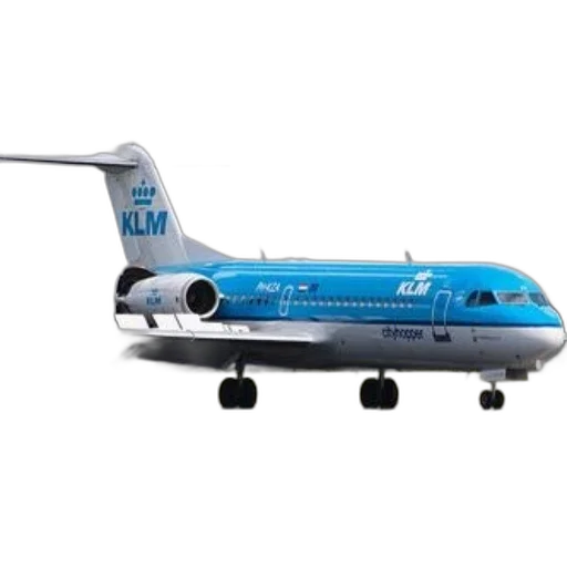 3d render, klm, cityhopper, airplane transparent PNG cut-out