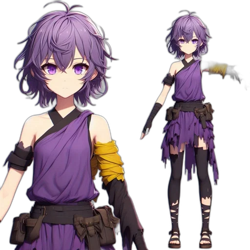 staff, concept art, anime, pixel art transparent PNG cut-out