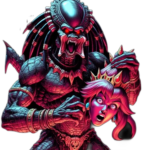 creature, concept art, comic book art, pixel art transparent PNG cut-out