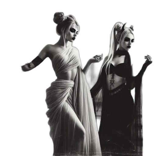 dress, pencil sketch, concept art, fantasy art transparent PNG cut-out