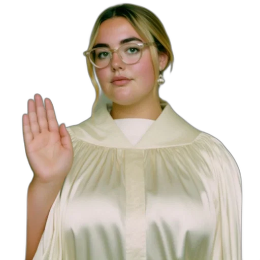 jacket, dress, staff, face transparent PNG cut-out