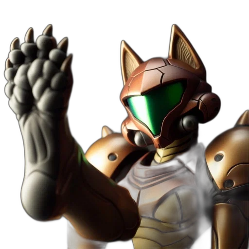 robot, mask, animal, 3d render transparent PNG cut-out