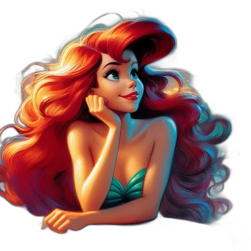 hair, crown, cartoon, fantasy art transparent PNG cut-out