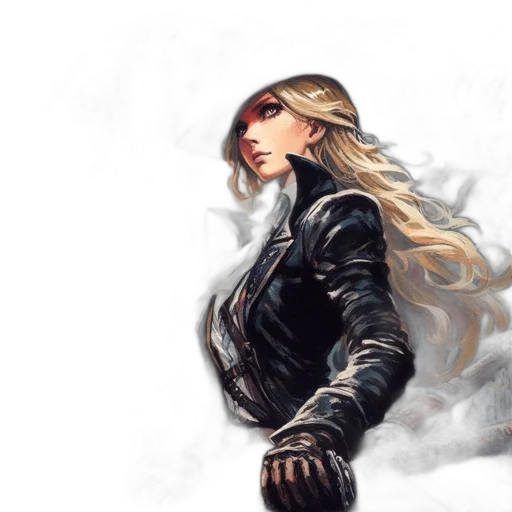 fantasy art, concept art, comic book art, photorealistic transparent PNG cut-out