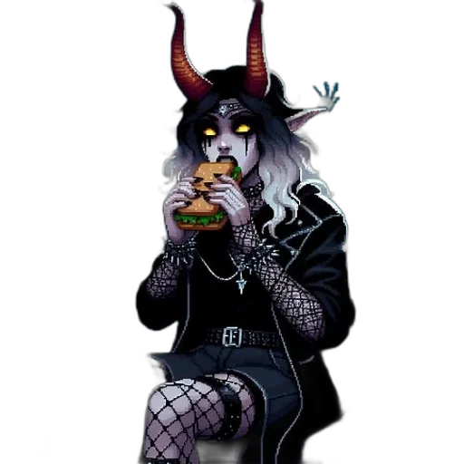 food, creature, concept art, pixel art transparent PNG cut-out