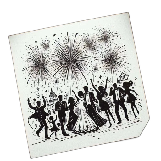 staff, fire, hand-drawn, paper transparent PNG cut-out