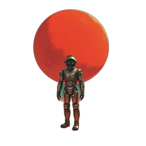 robot, creature, jacket, mask transparent PNG cut-out