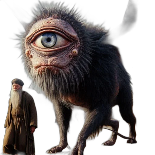 creature, animal, mask, staff transparent PNG cut-out