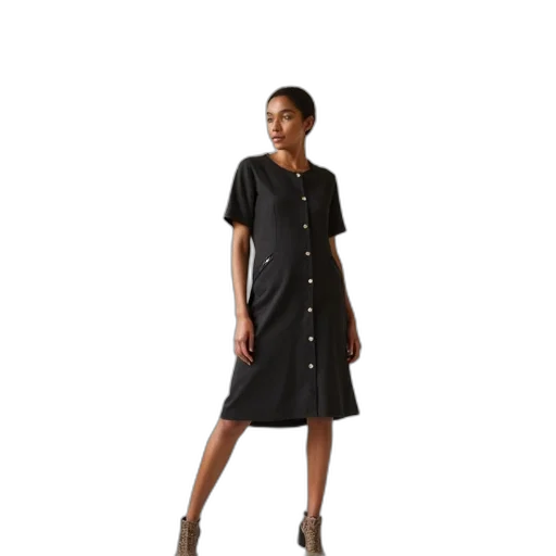 dress, staff, dark, monochrome transparent PNG cut-out
