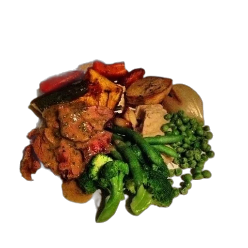 food, crown, photorealistic, 3d render transparent PNG cut-out