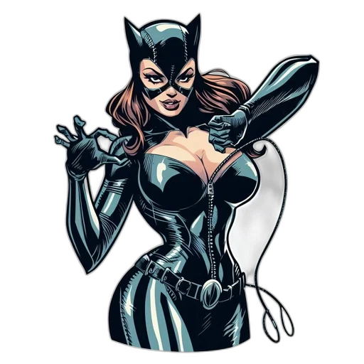 comic book art, cartoon, concept art, female transparent PNG cut-out