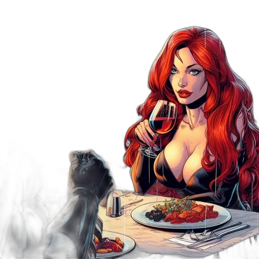 comic book art, concept art, fantasy art, cartoon transparent PNG cut-out
