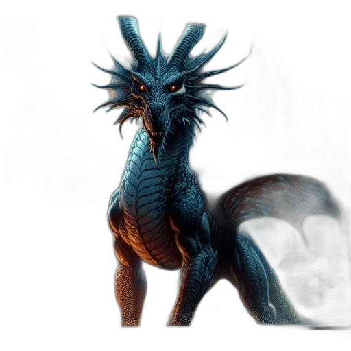 dragon, creature, animal, staff transparent PNG cut-out