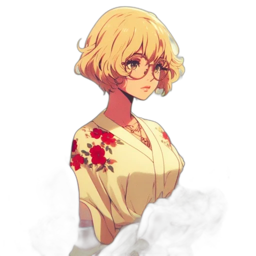 dress, flower, staff, face transparent PNG cut-out