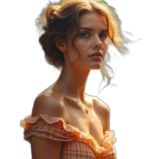 dress, face, crown, jewelry transparent PNG cut-out