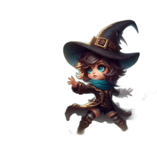 staff, hat, weapon, fantasy art transparent PNG cut-out