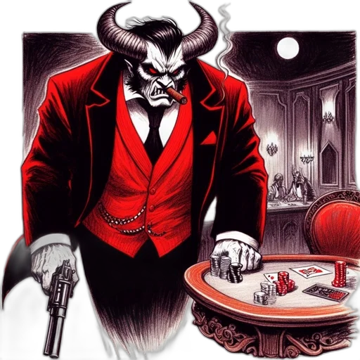 concept art, comic book art, intimidating, figure transparent PNG cut-out