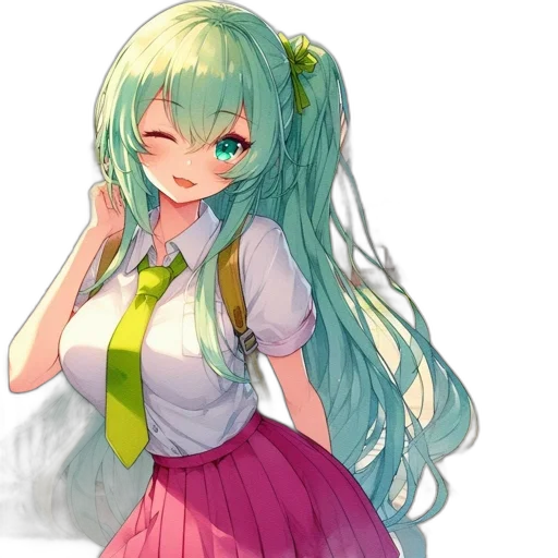 dress, staff, face, creature transparent PNG cut-out