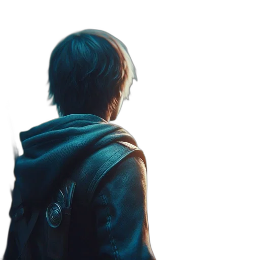 jacket, face, robot, weapon transparent PNG cut-out