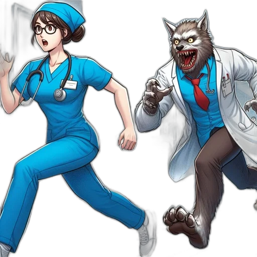 staff, concept art, comic book art, cartoon transparent PNG cut-out